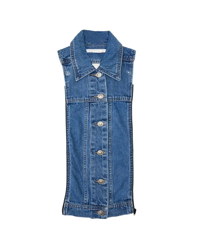 Veronica Beard Slate Denim Dickey