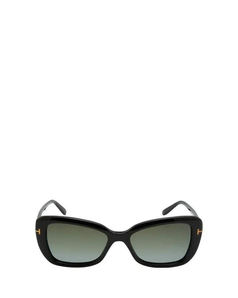 TOM FORD Maeve Havana Acetate Butterfly Sunglasses