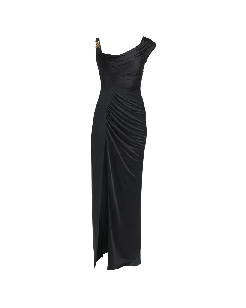 Versace Ruched Jersey Gown