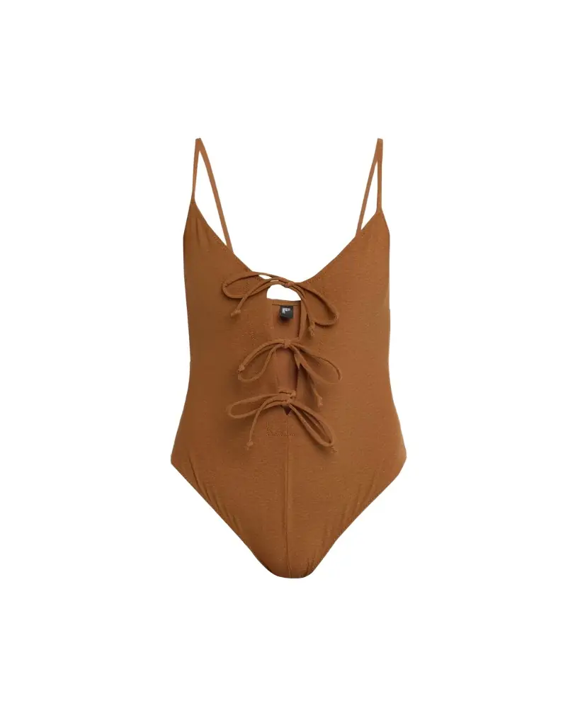 Lisa Marie Fernandez Three Tie-Front One-Piece Swimsuit