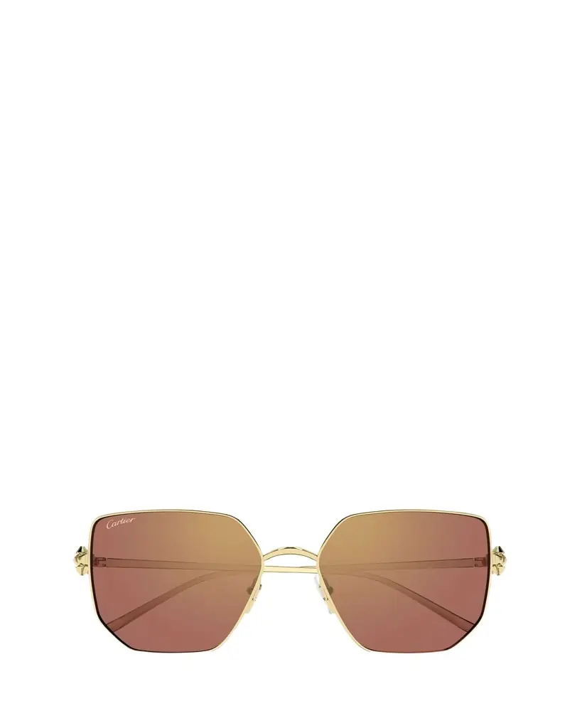 Cartier Clash de 56mm Rectangular Sunglasses