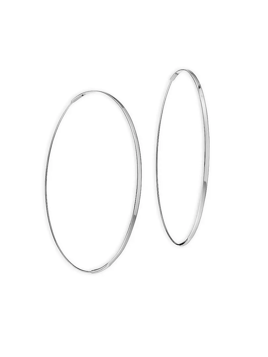 Lana 14K White Gold Hoop Earrings - White Gold