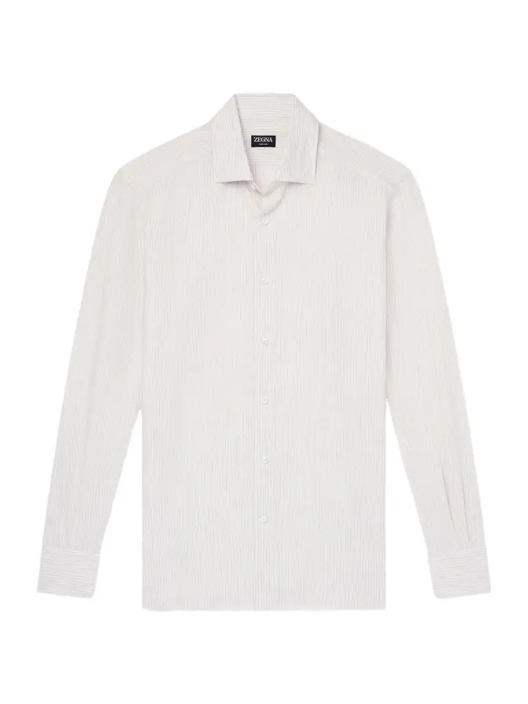 Zegna Striped Linen Shirt - Men