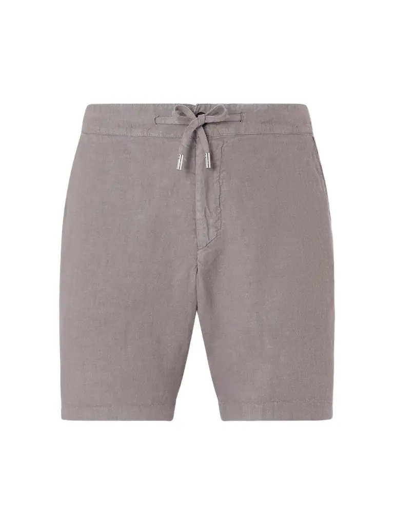 MR P. Straight-Leg Garment-Dyed Linen Drawstring Bermuda Shorts - Men