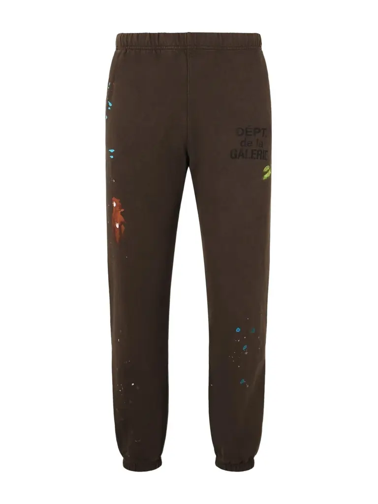 Gallery Dept. Logo-Print Paint-Splattered Cotton-Jersey Sweatpants - Men