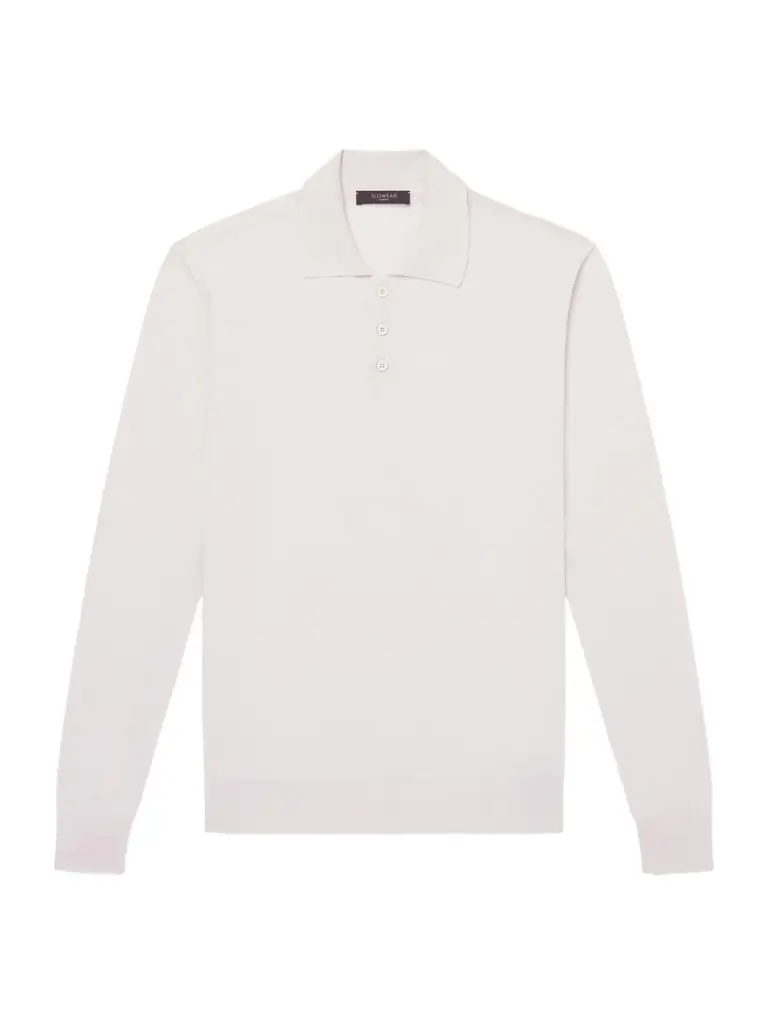 Slowear Slim-Fit Cashmere and Silk-Blend Polo Shirt - Men