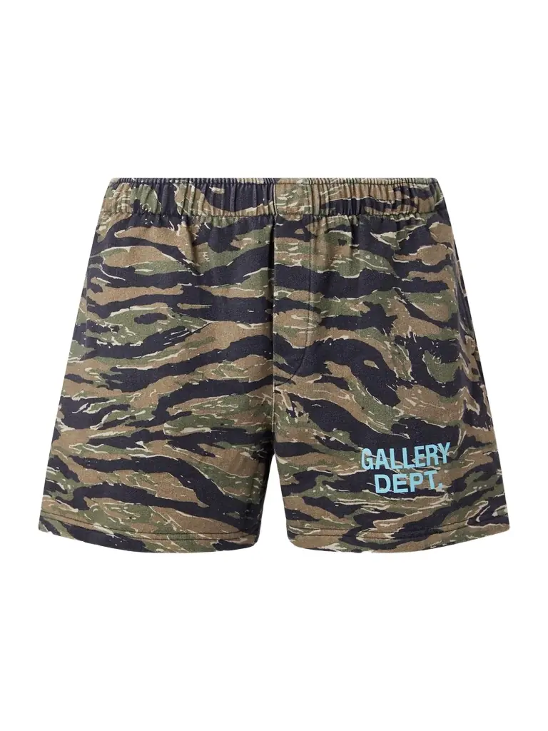Gallery Dept. Zuma Straight-Leg Camouflage and Logo-Print Cotton-Jersey Shorts - Men