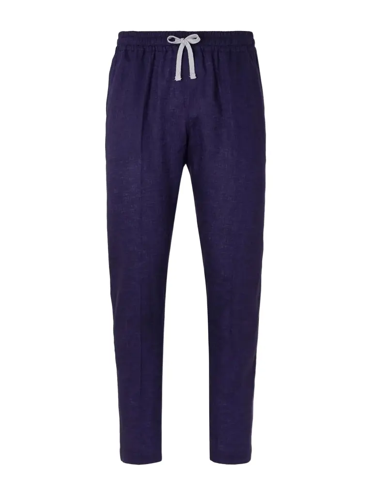 FEDELI Bonifacio Straight-Leg Linen Drawstring Trousers - Men