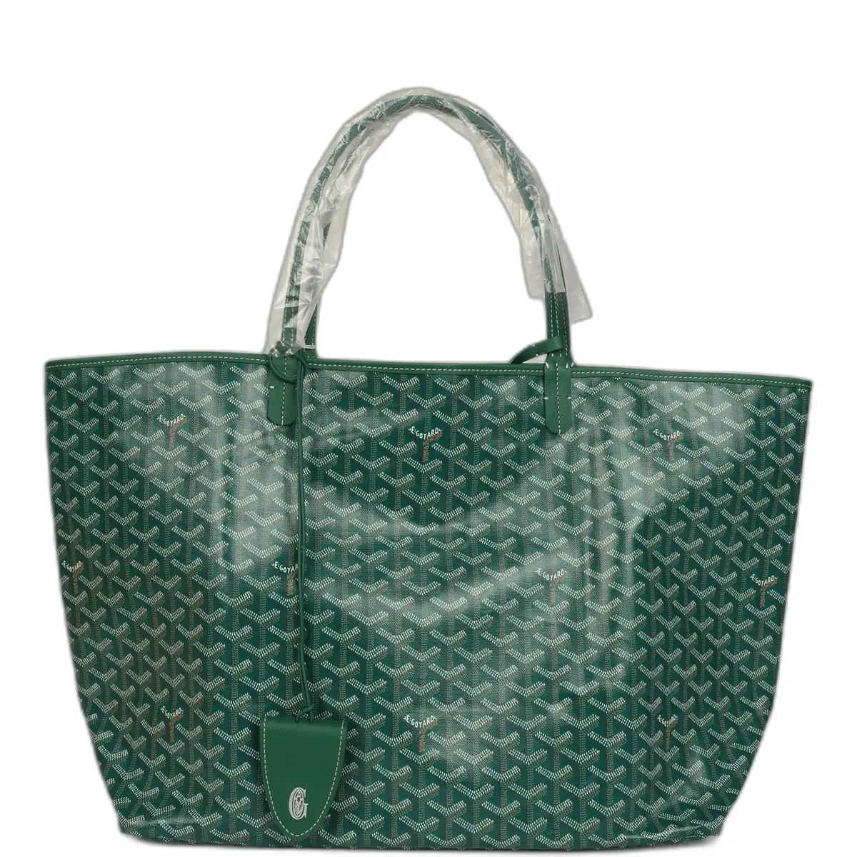 goyard Goyard Goyardine Green Saint Louis GM Tote Bag Palladium Hardware