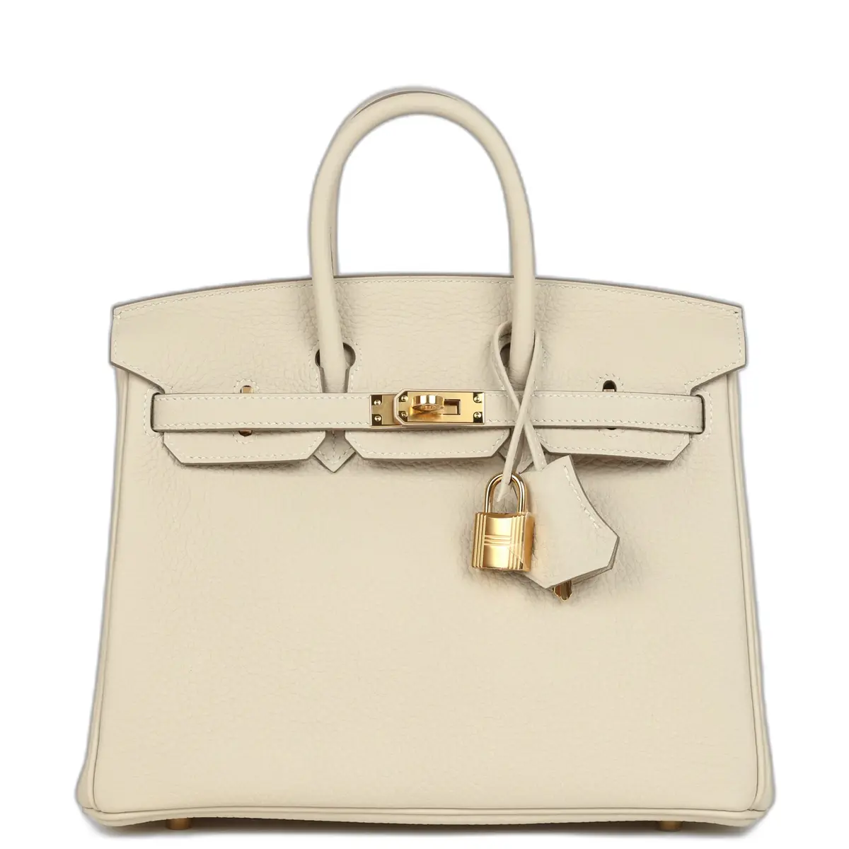 hermes Hermes Birkin 25 Craie Togo Gold Hardware