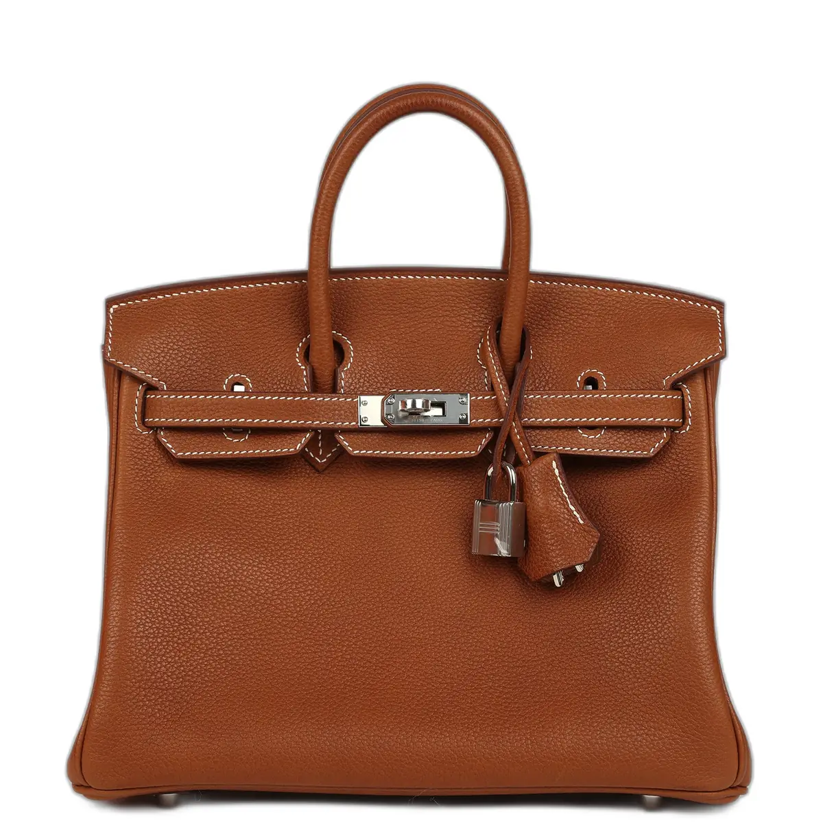 hermes Hermes Birkin 25 Fauve Barenia Faubourg Palladium Hardware
