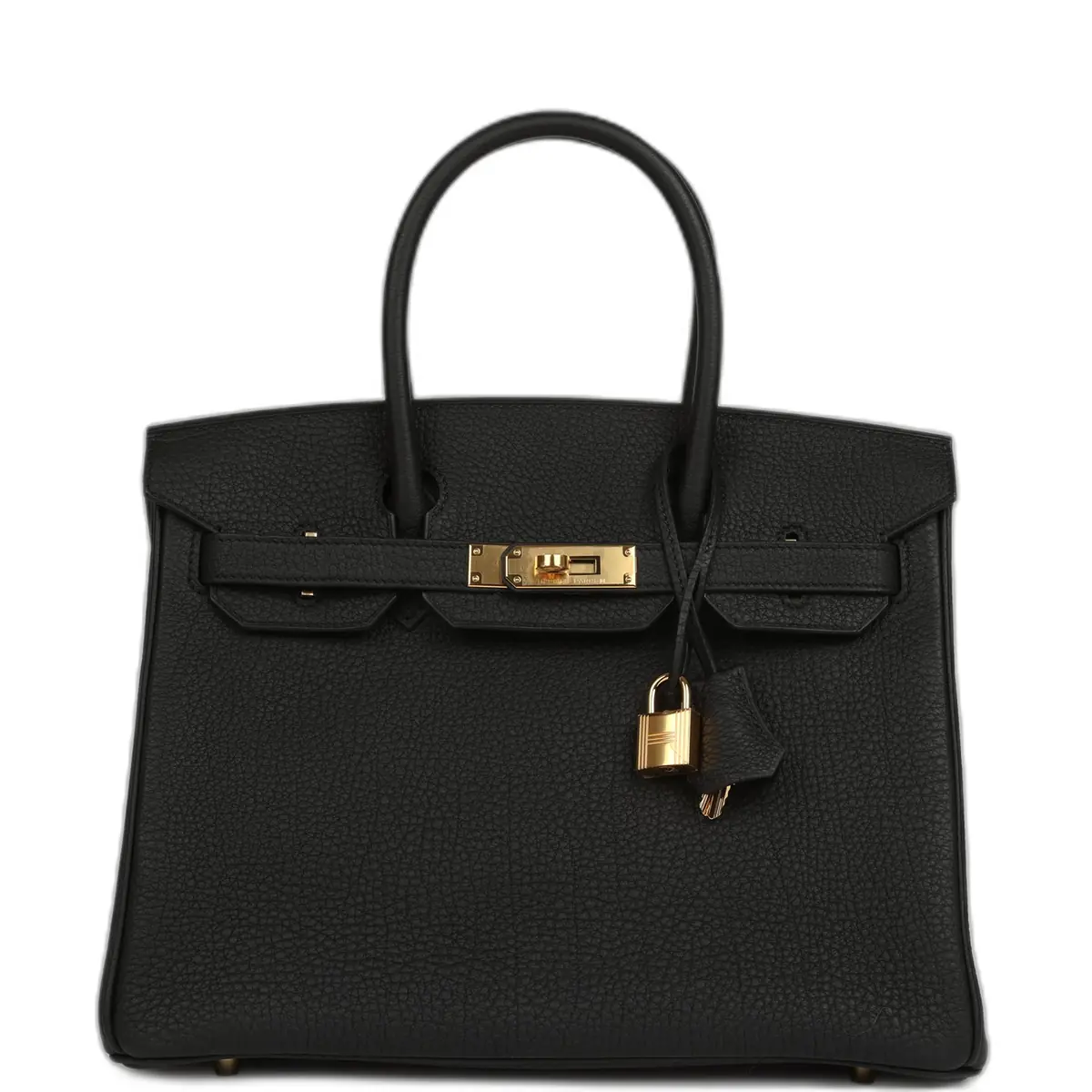 hermes Hermes Birkin 30 Black Togo Gold Hardware