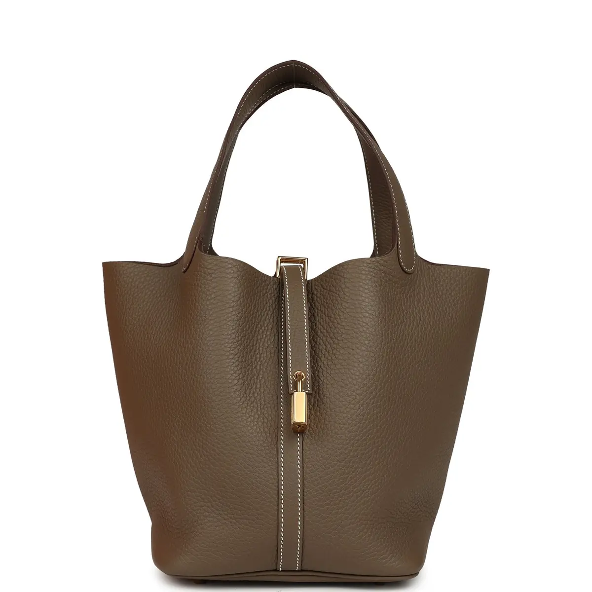 hermes Hermes Picotin Lock 22 Etoupe Clemence Gold Hardware