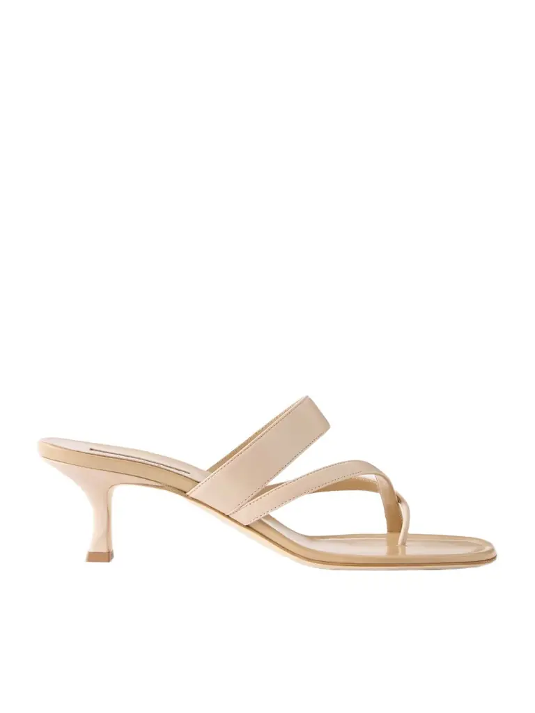 Manolo Blahnik Susa 50 Leather Sandals