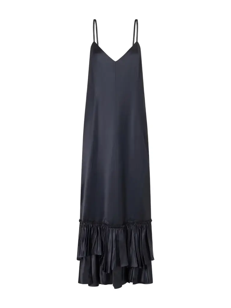 Jil Sander Silk-blend Satin Maxi Dress