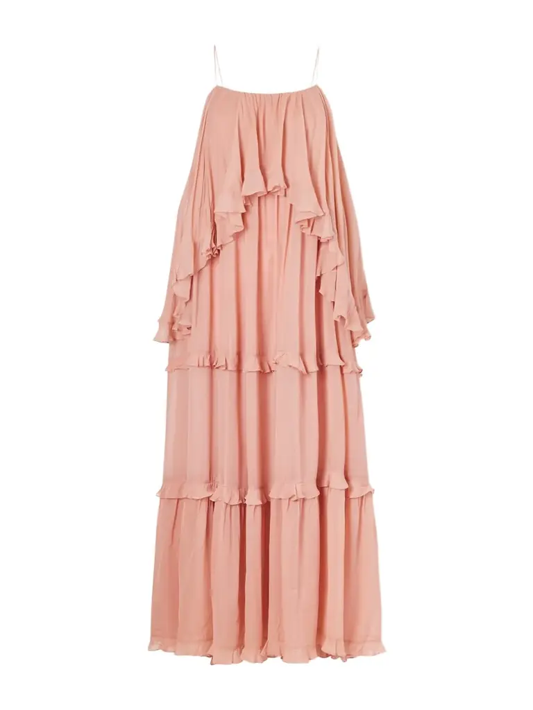 Zimmermann Ruffled Chiffon Maxi Dress
