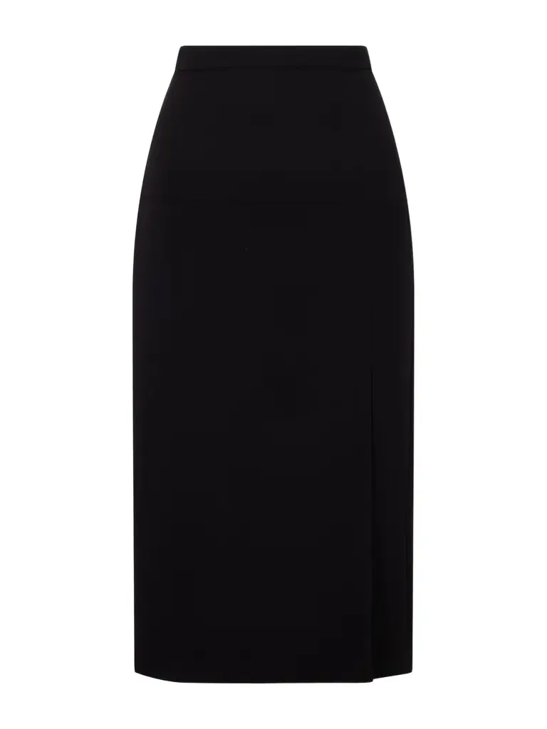Valentino Garavani Virgin Wool-crepe Midi Skirt