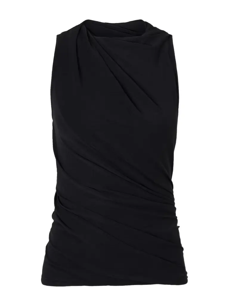 Rick Owens Gathered Stretch-jersey T-shirt