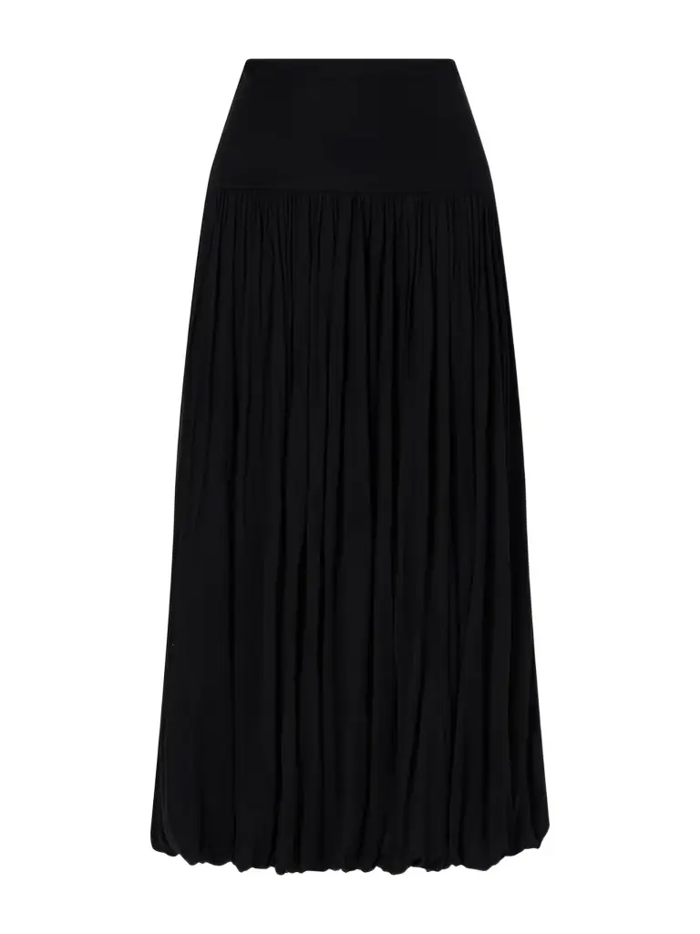 TOTEME Gathered Midi Skirt