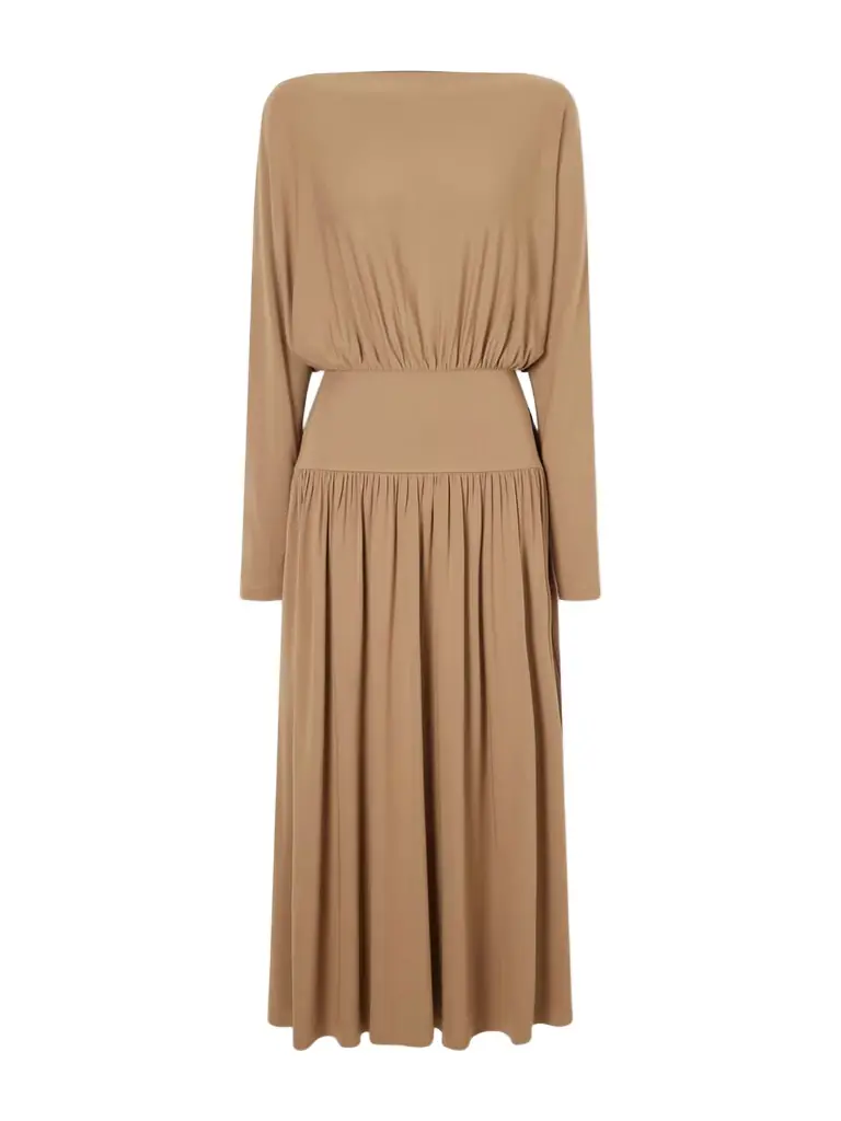 TOTEME Boatneck Jersey Maxi Dress