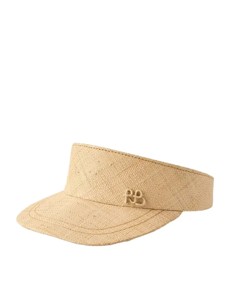 Ruslan Baginskiy Embroidered Straw Visor