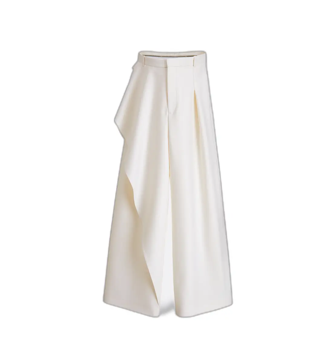 Draped Regular-Fit Pants