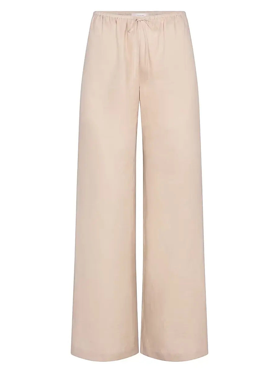 FRAME Women's Linen Lounge Pants - Flax
