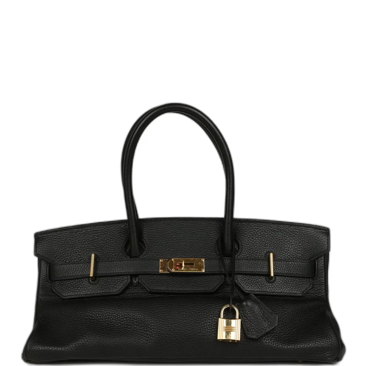 hermes Vintage Hermes Shoulder Birkin 42 JPG Black Clemence Gold Hardware