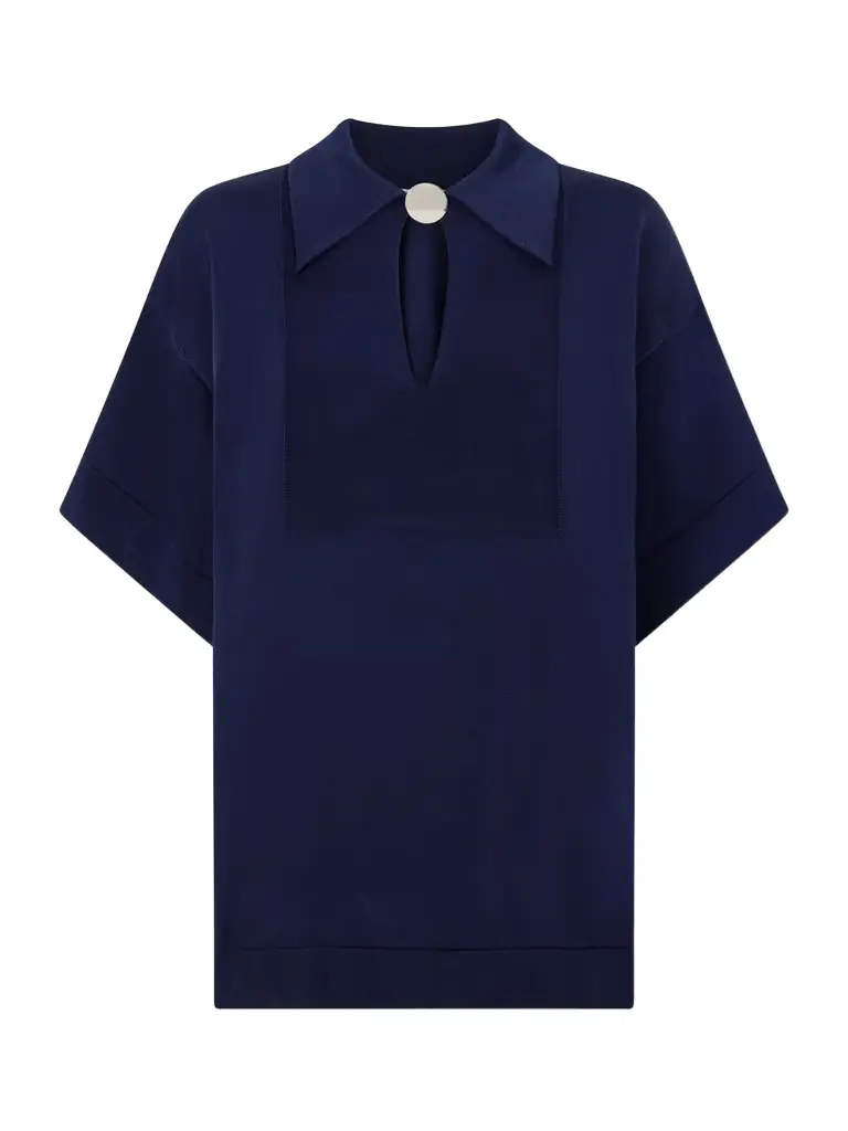 Jil Sander Knitted Polo Shirt