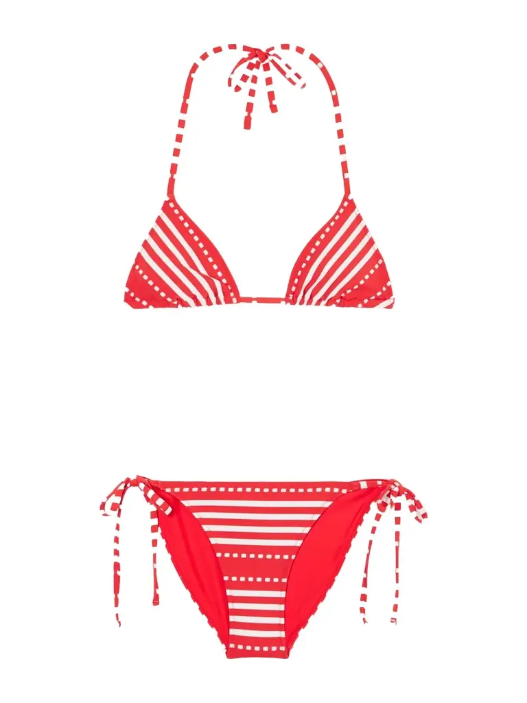 Lemlem Malia Striped Triangle Bikini