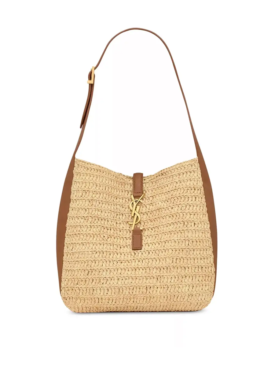 Saint Laurent Small Raffia Le 5 à 7 Bag