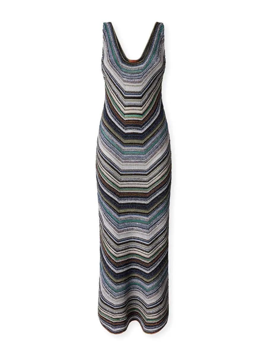 Missoni Striped Lamé Maxi Dress