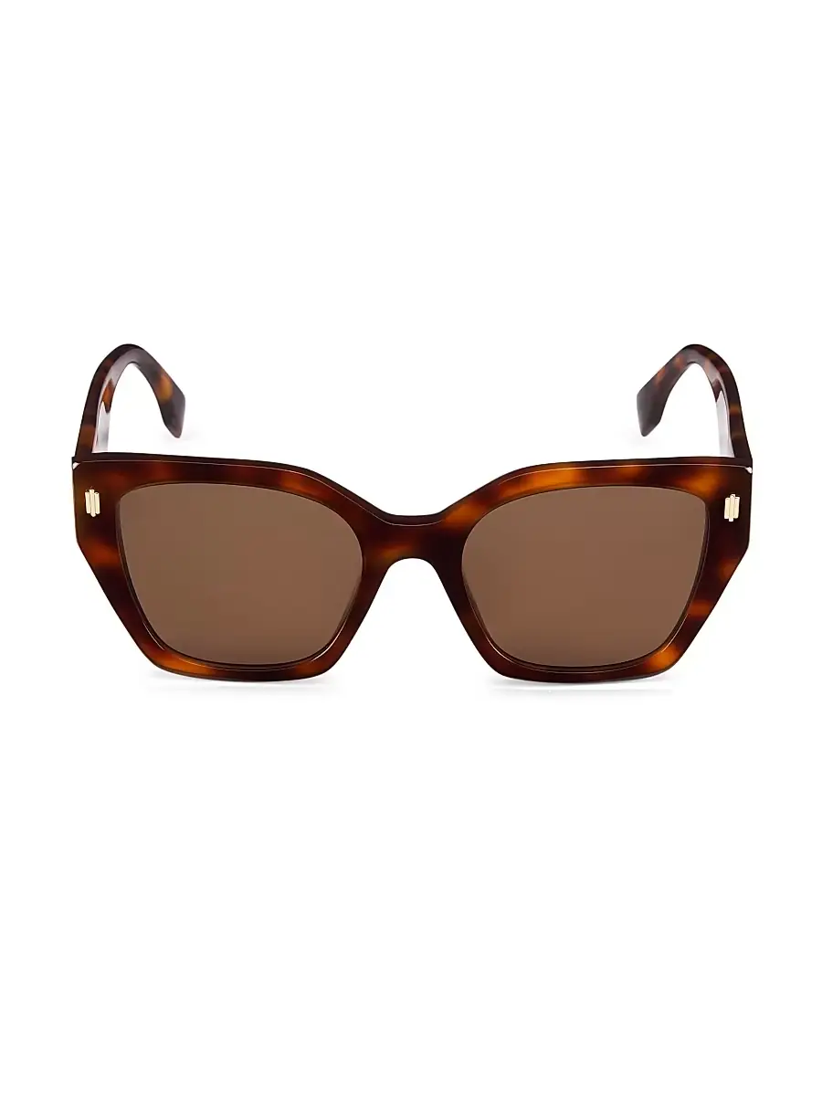 Fendi Women's Bold 54MM Square Sunglasses - Blonde Havana