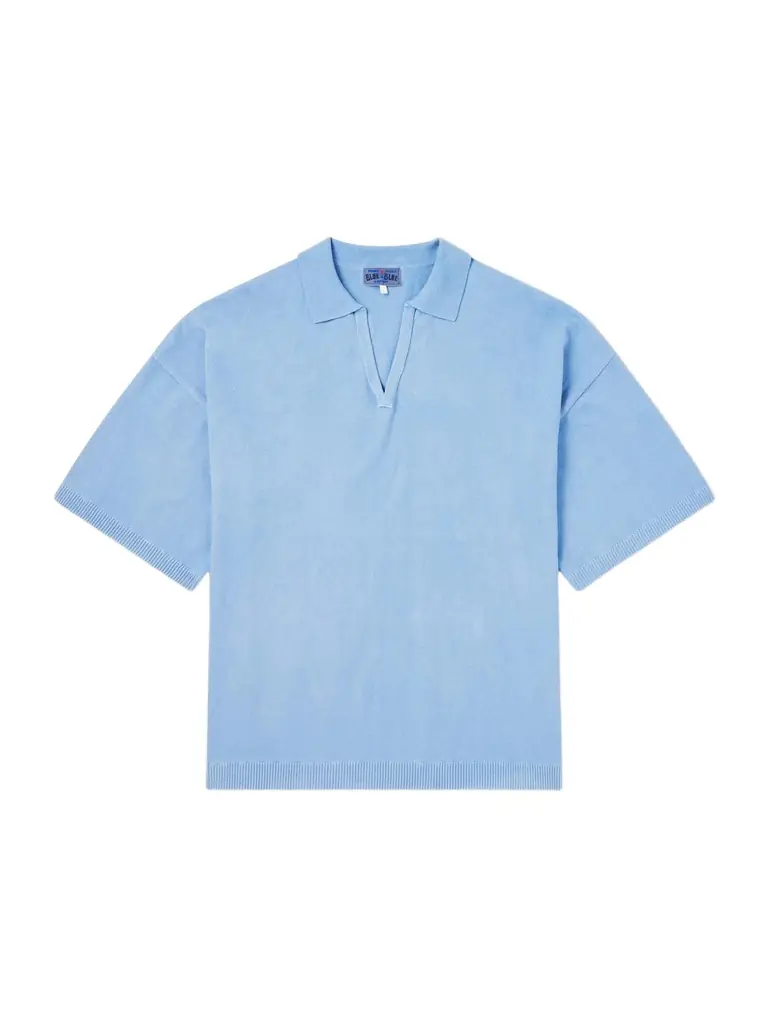 Blue Blue Japan Knitted Polo Shirt - Men