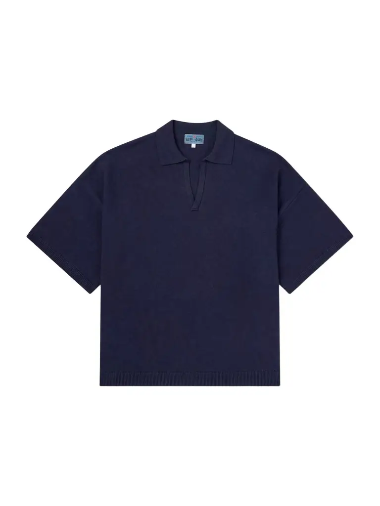 Blue Blue Japan Knitted Polo Shirt - Men