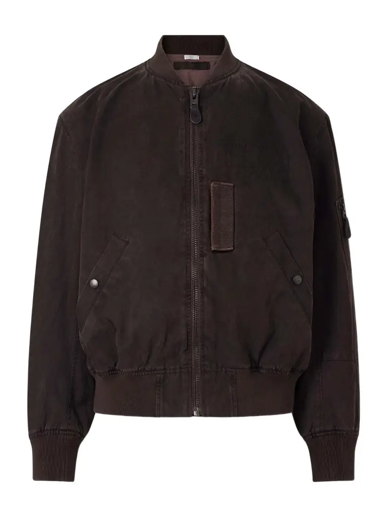 A.PRESSE B-15C Cotton and Silk-Blend Bomber Jacket - Men