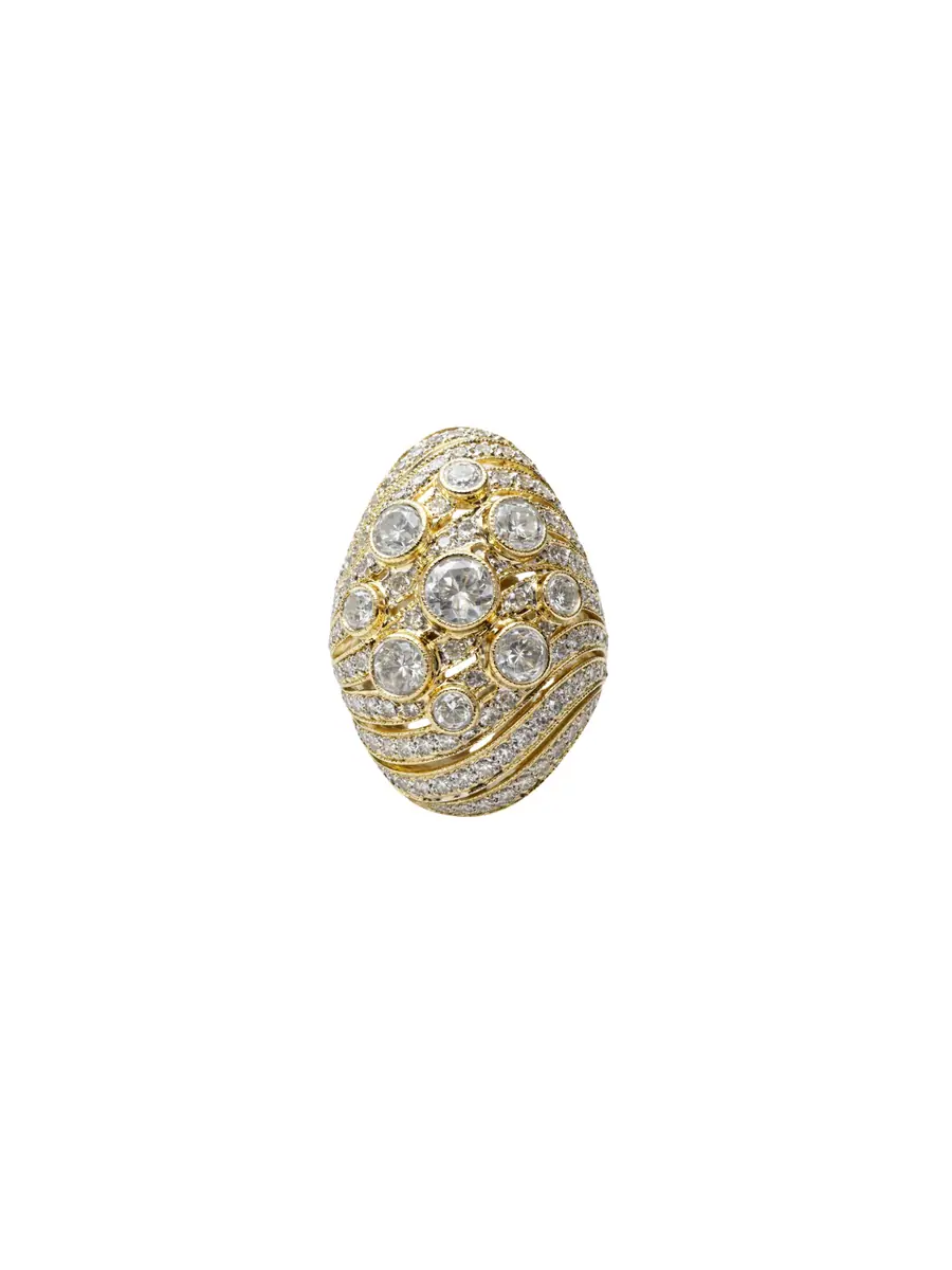 Wish Fine Jewelry 2.83ct Diamond 18K Gold Pave Ring
