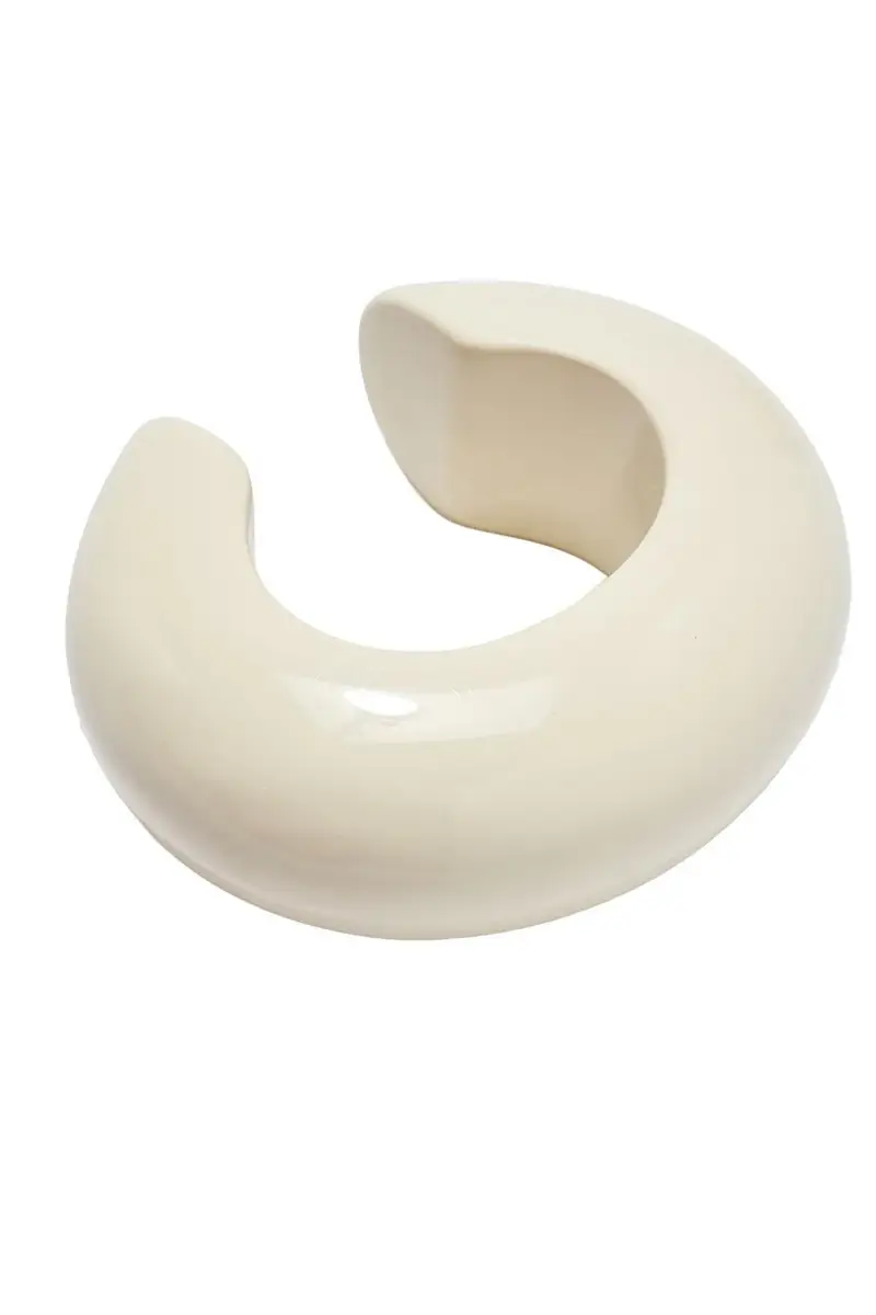 Lizzie Fortunato Alabaster Thin Arc Cuff Bracelet