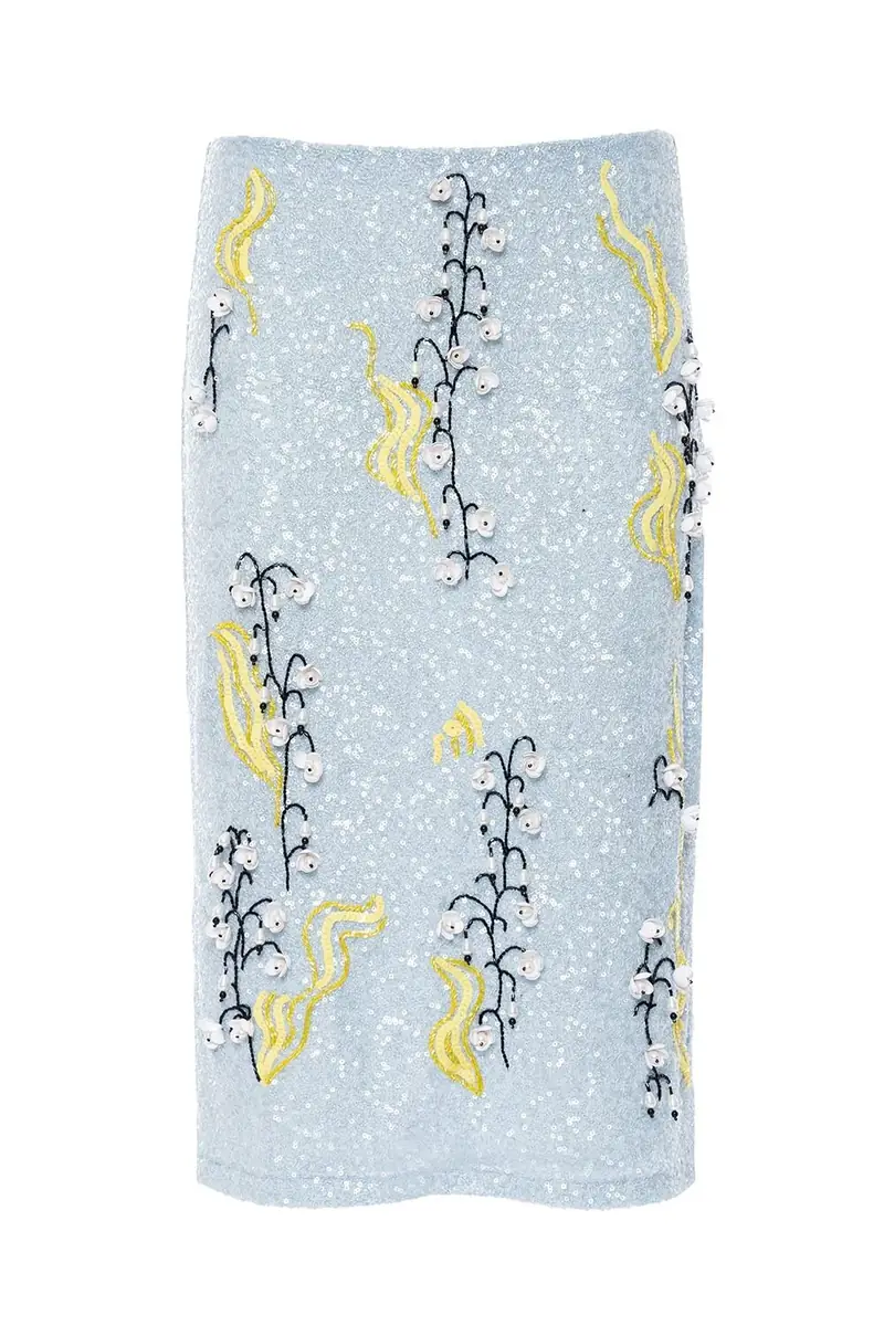 DES PHEMMES Classic Longuette Skirt