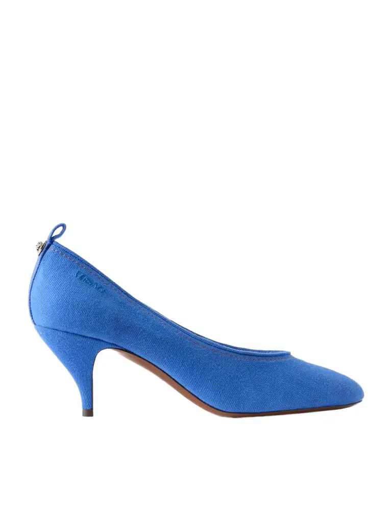 Versace Tina 65 Mm Denim Pumps