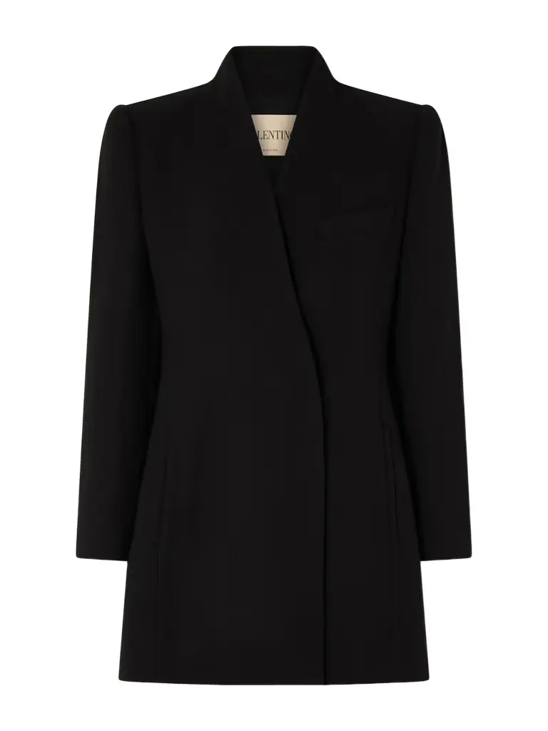 Valentino Garavani Double-breasted Wool-crepe Blazer