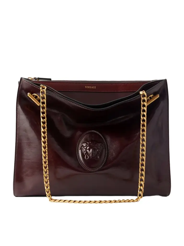 Versace Cabin Leather Shoulder Bag