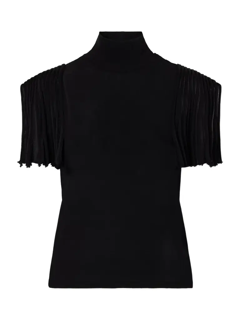Alaïa Cropped Jersey Top