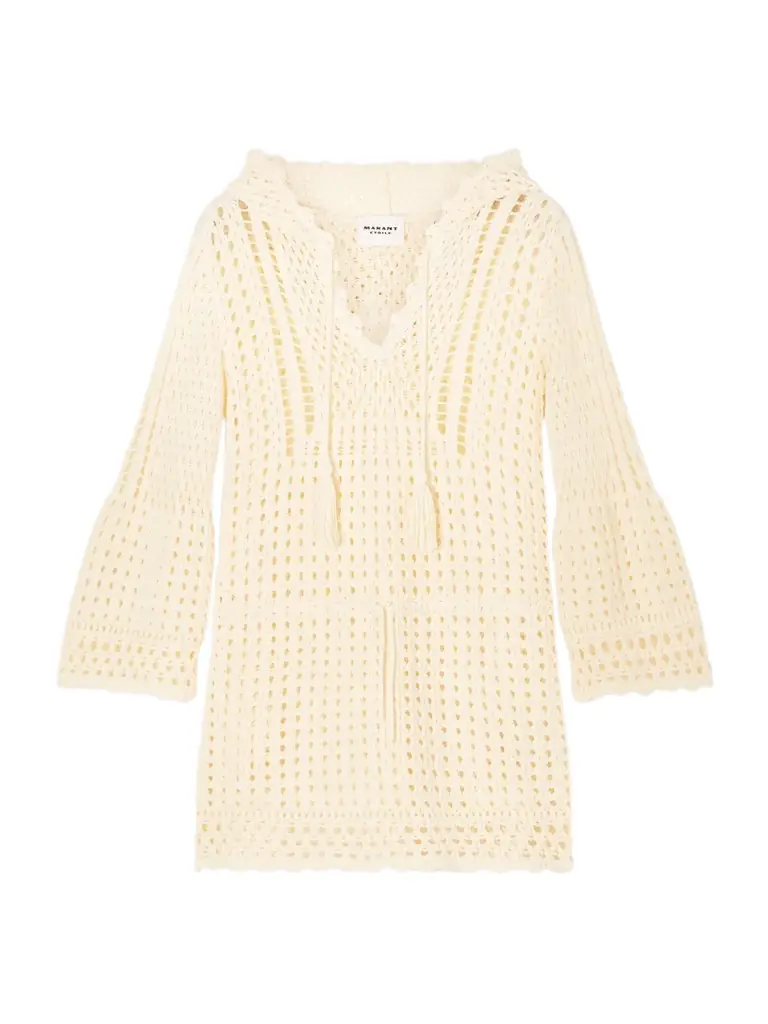 Marant Étoile Zelnie Crocheted Cotton-blend Mini Dress