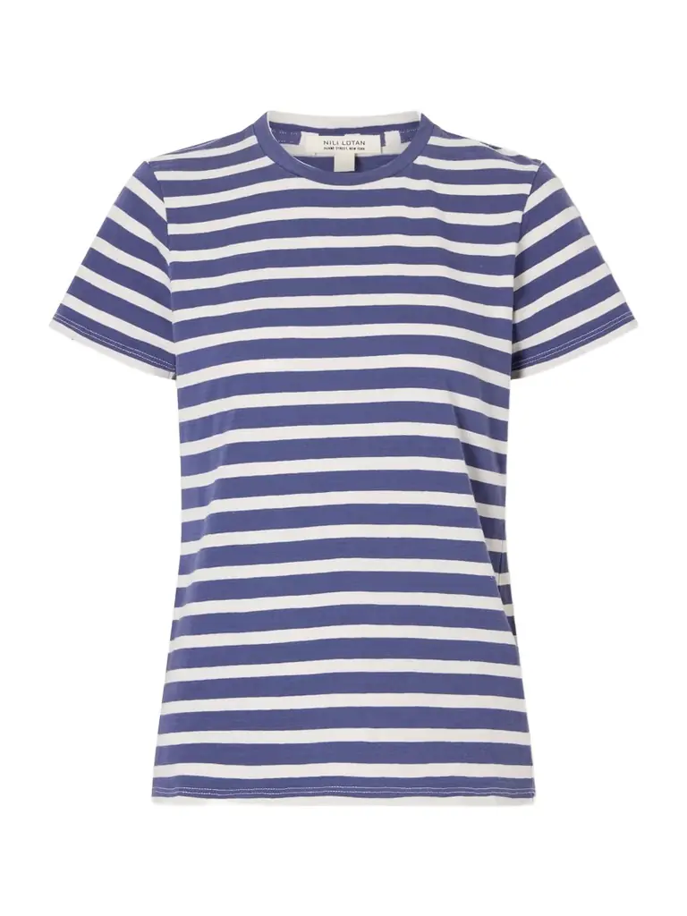 Nili Lotan Lana Striped Cotton T-shirt