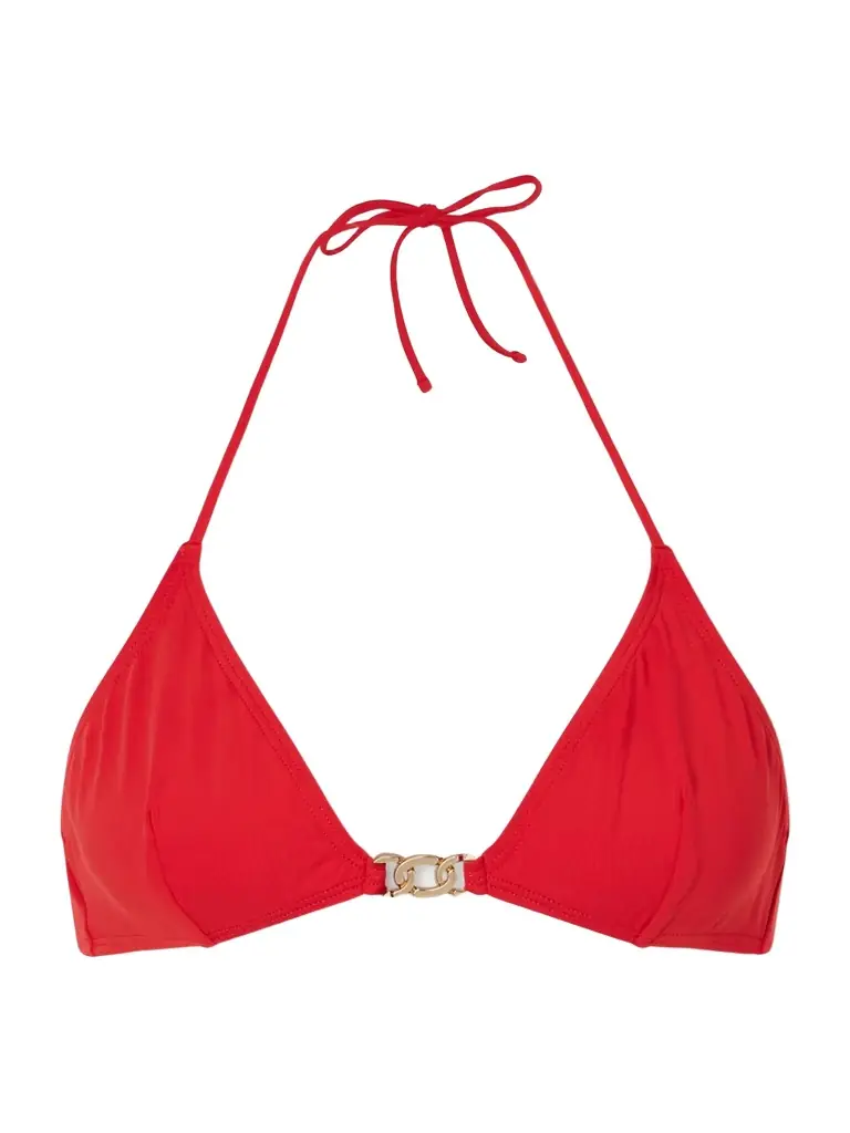 Nili Lotan Embellished Triangle Bikini Top