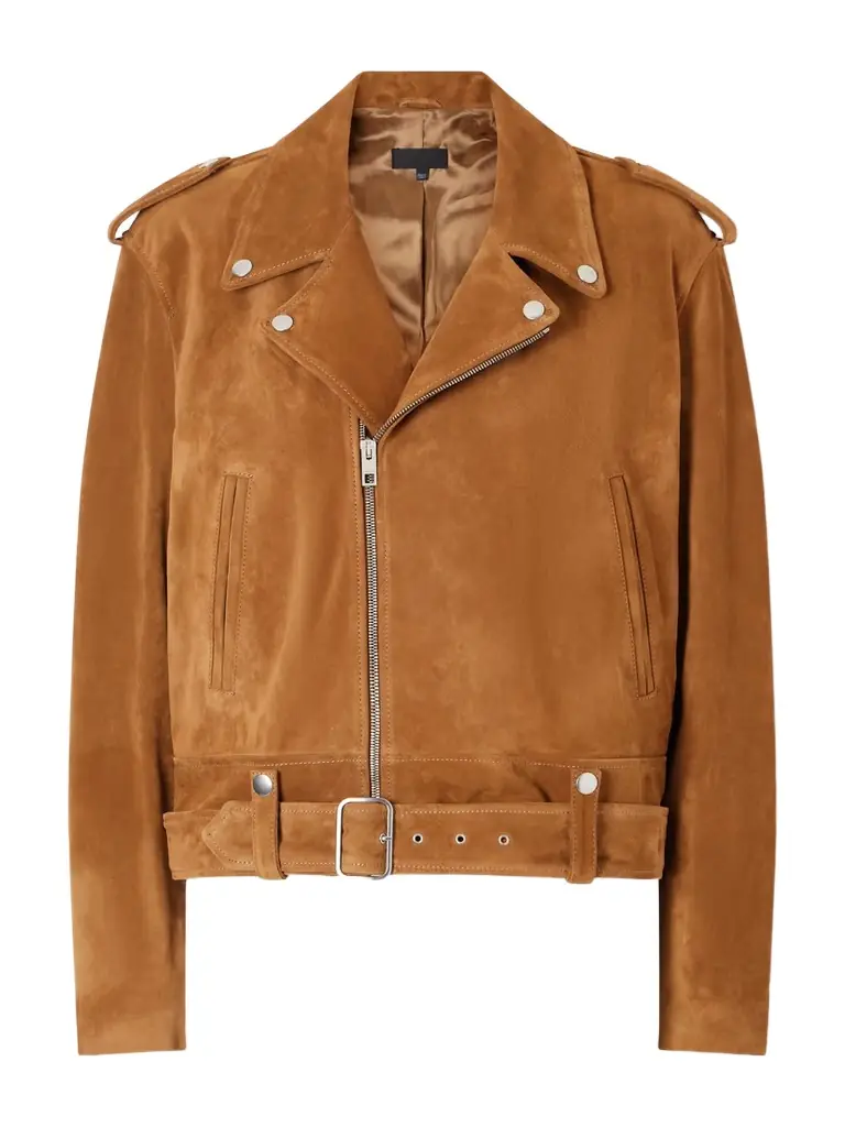 Nili Lotan Evel Suede Biker Jacket