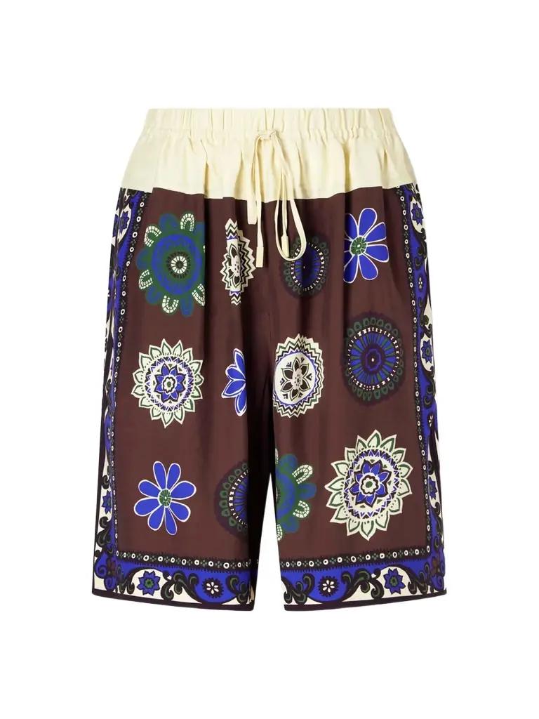 ALÉMAIS Jasper Crepe Printed Shorts