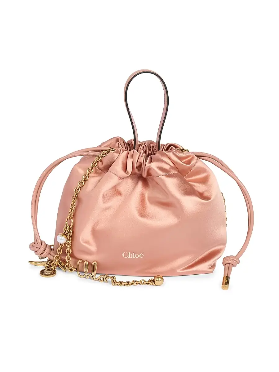 Chloé Women's Icons Mini Satin Clutch Bag - Summery Beige