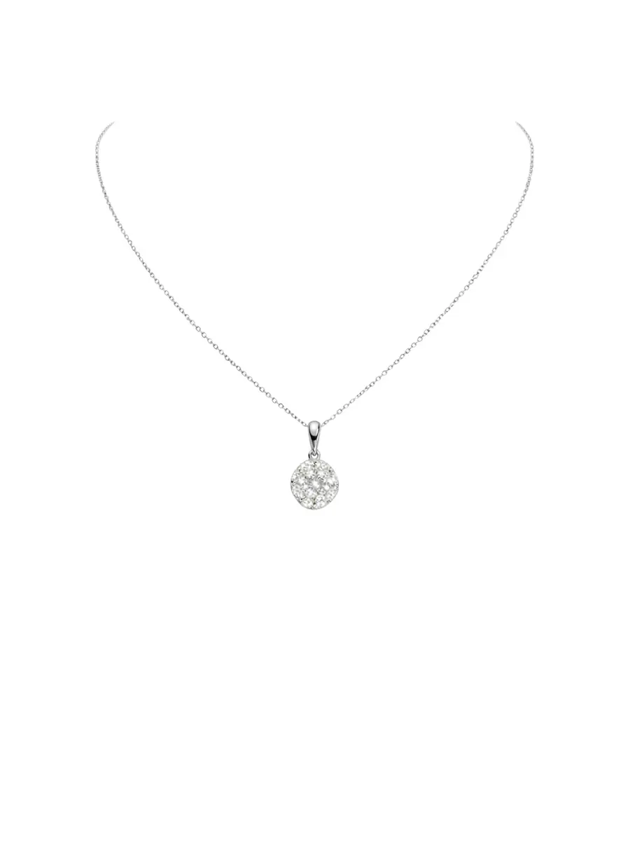 Wish Fine Jewelry 1.13ct Diamond 18K Gold Solitaire Necklace